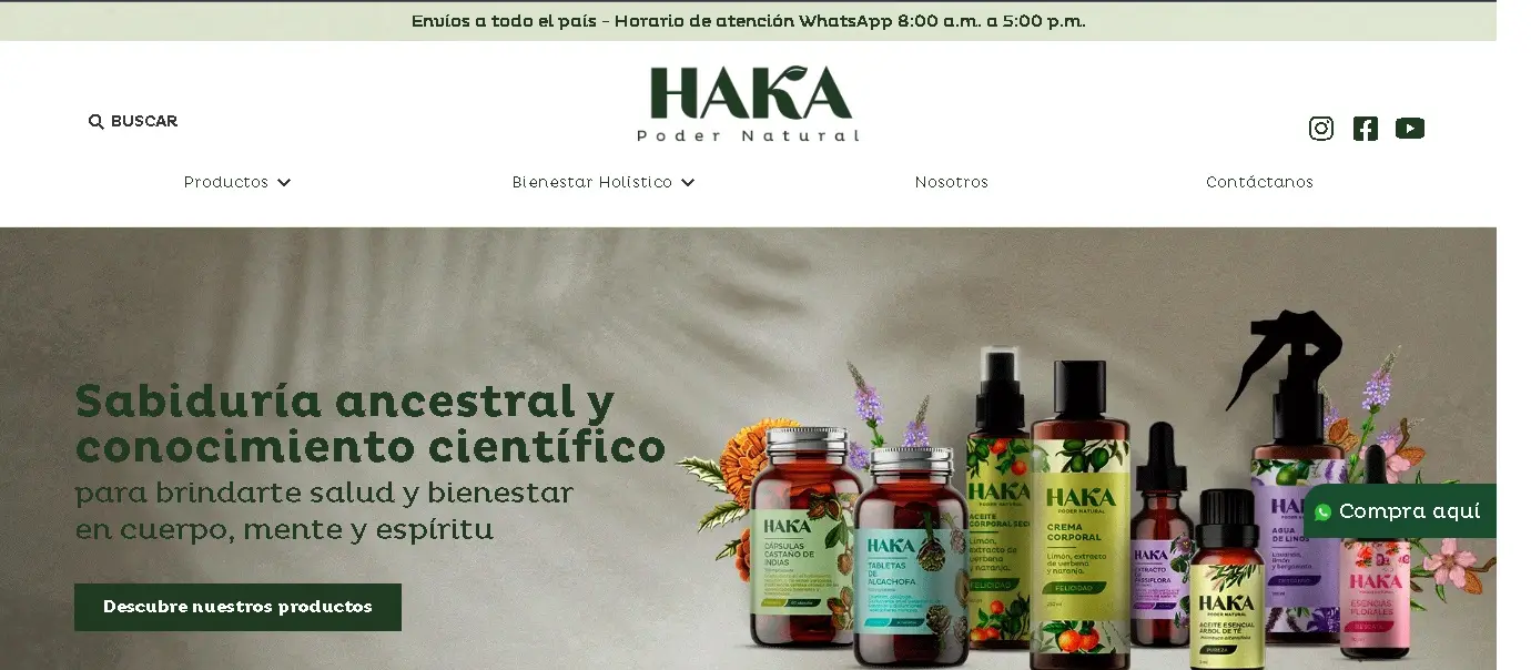Haka is a brand that unites ancestral wisdom with scientific knowledge to extract the healing properties of nature and make products that provide health and wellness.
